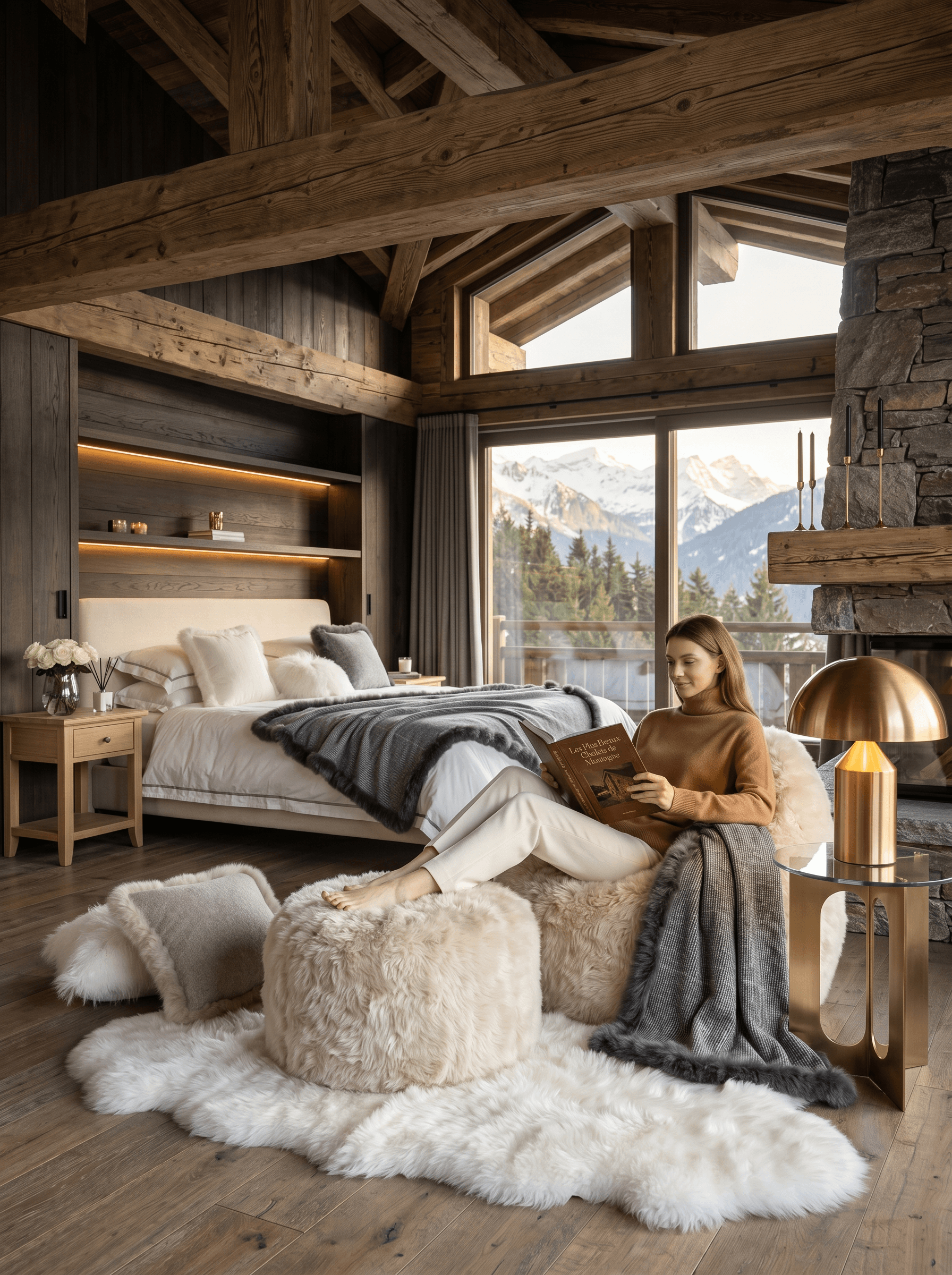 Intérieur alpin chaleureux — Journal AlpiForma