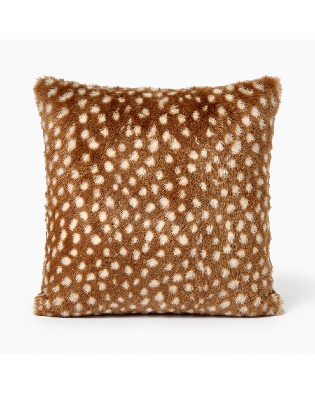 Coussin en peau de chèvre — Tacheté axis — 50 × 50 cm