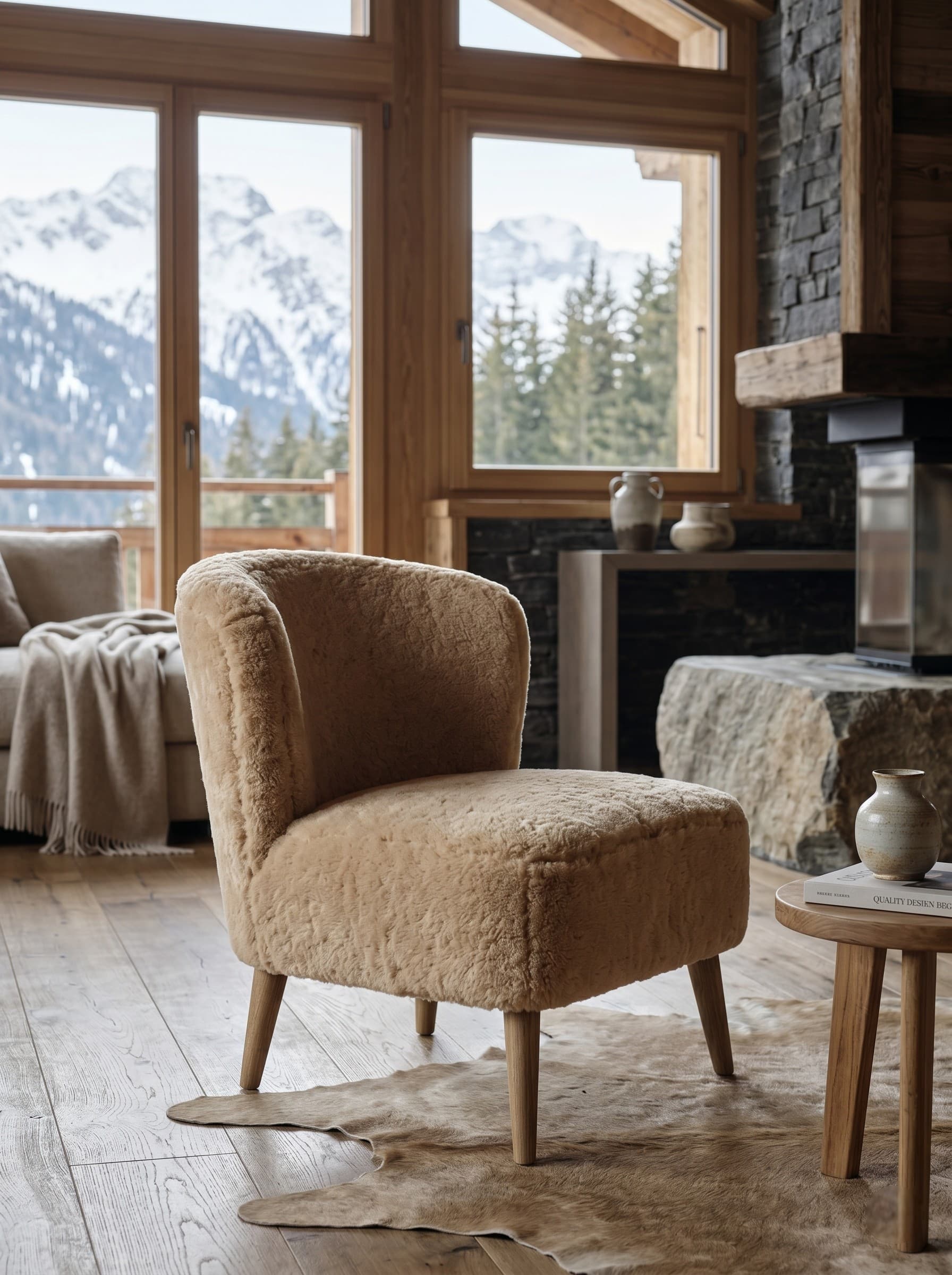 Fauteuil Saas — 77 × 77 × 80 cm