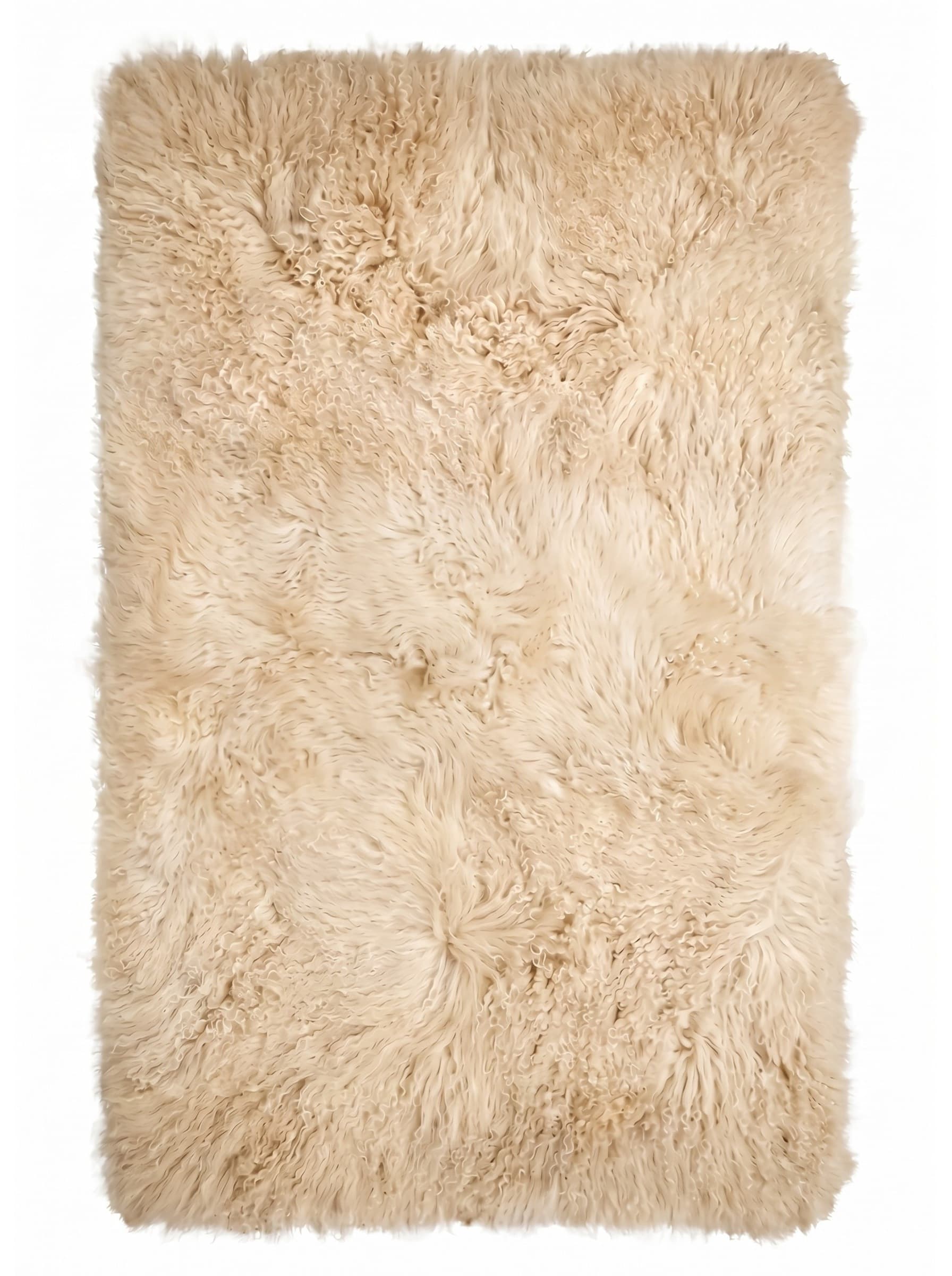 Plaid en agneau tibétain — Beige