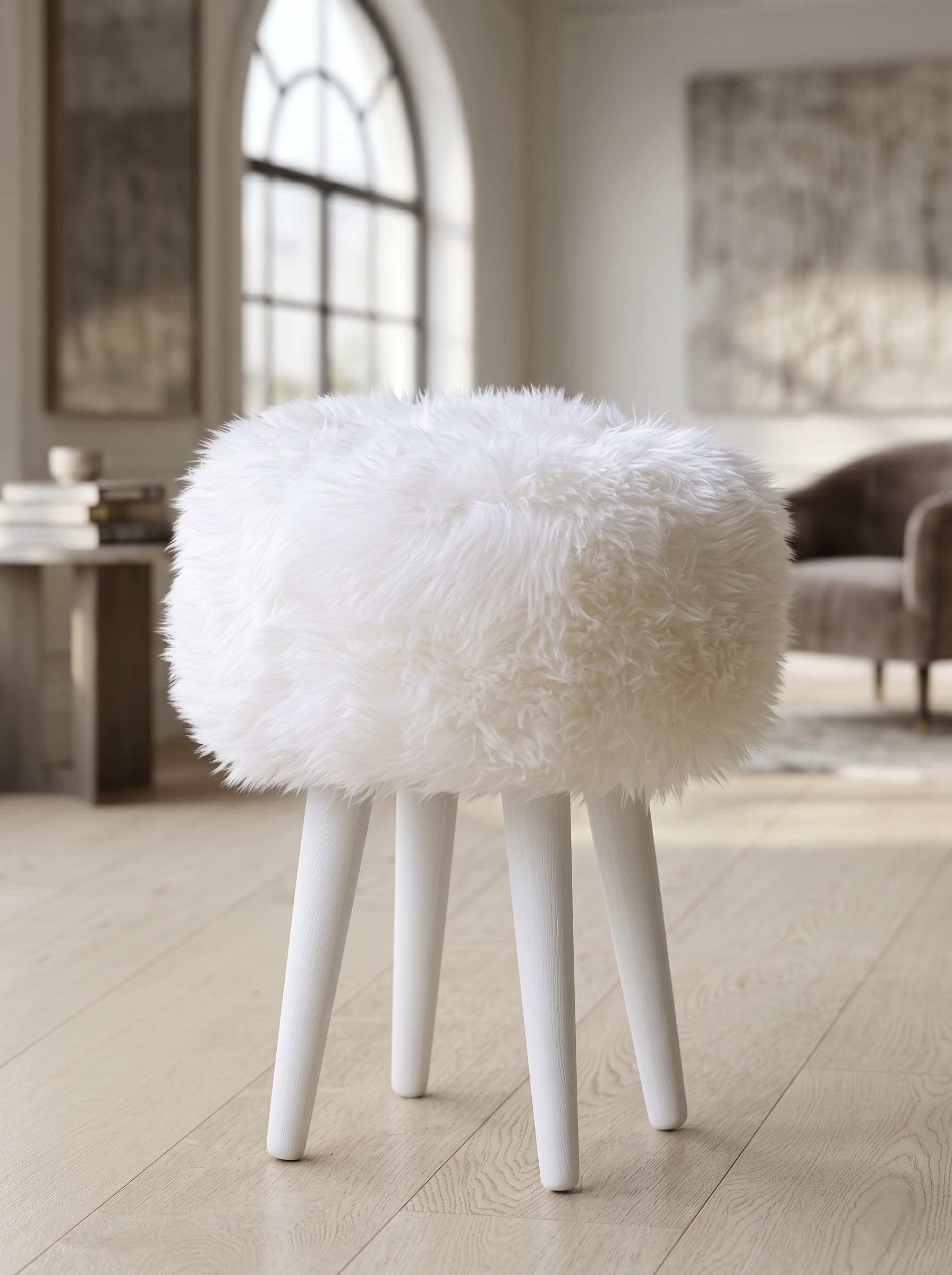 Tabouret Ivory 35 x 35 x 45cm