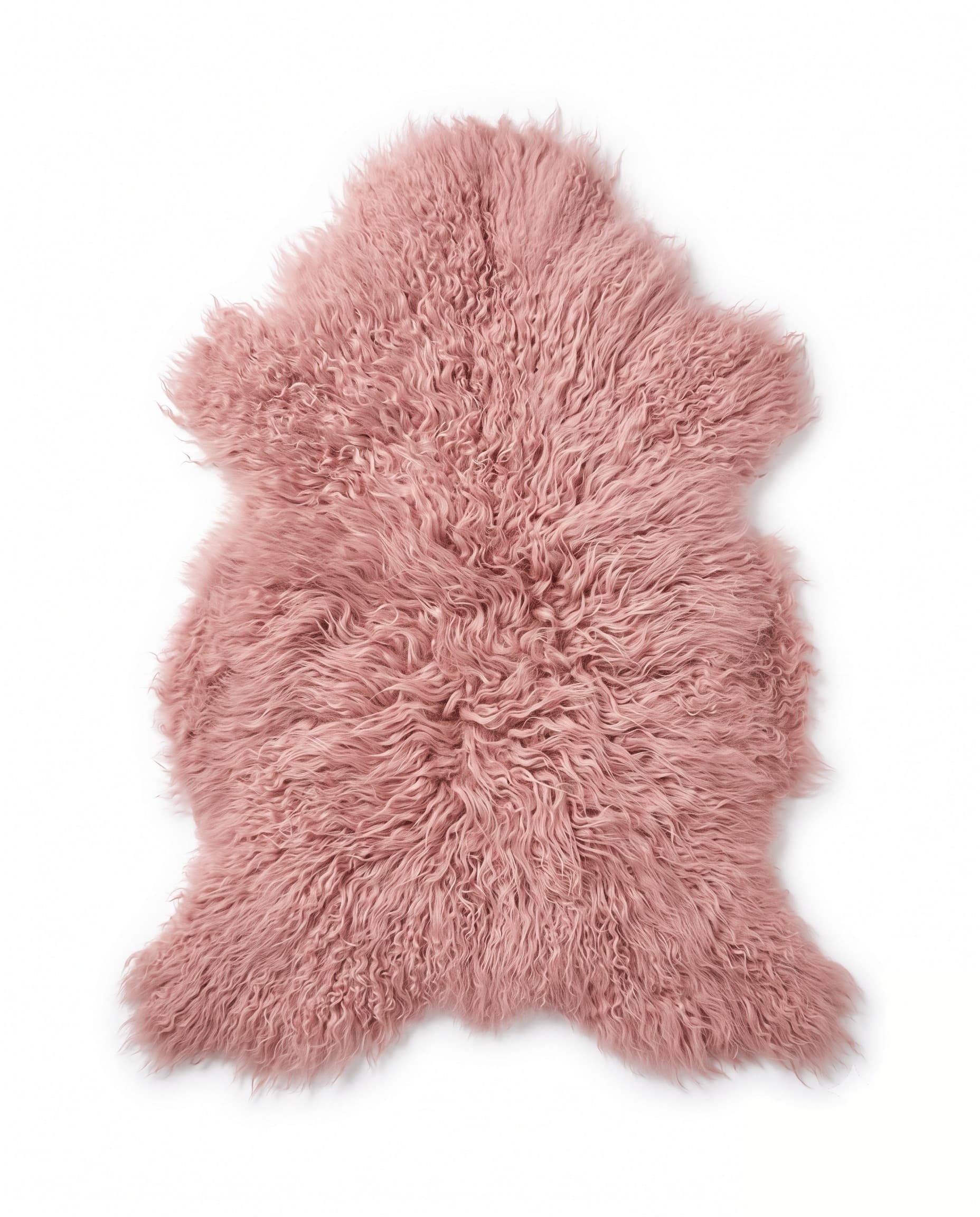 Peau simple en agneau tibétain — Rose