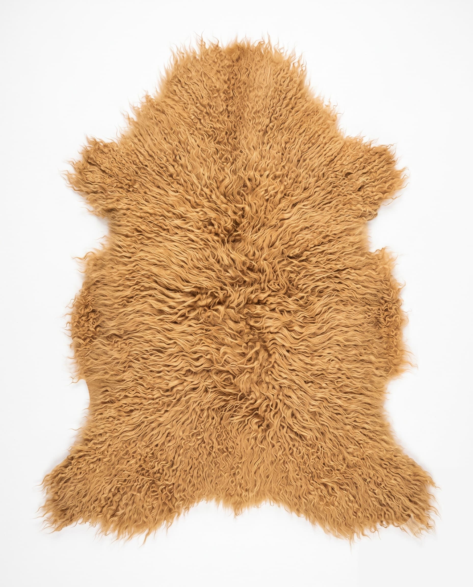 Peau simple en agneau tibétain — Camel